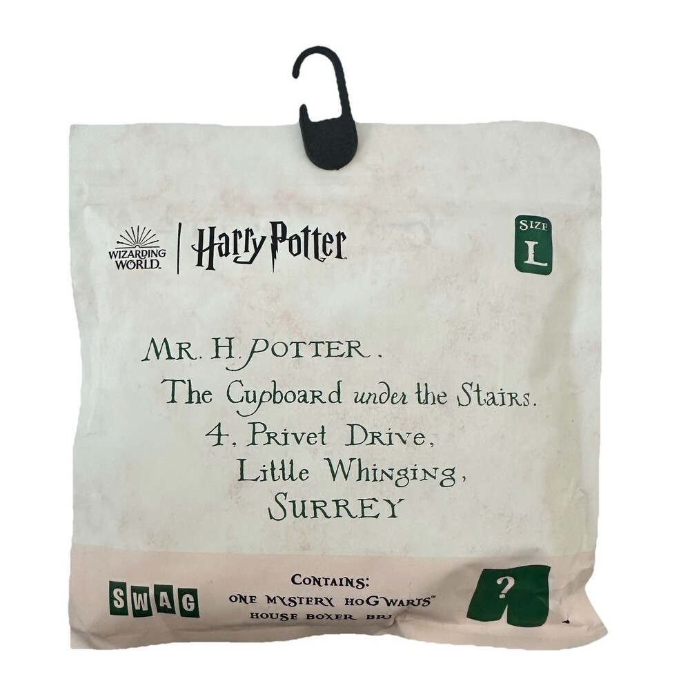 Swag Men's Harry Potter Mystery Hogwarts Boxer Briefs Underwear -Size L *READ*